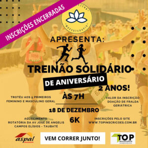 Top Inscrições - Treinão Solidario 18-12-2022