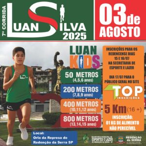 7ª Corrida Luan Silva 2025 Redenção da Serra SP