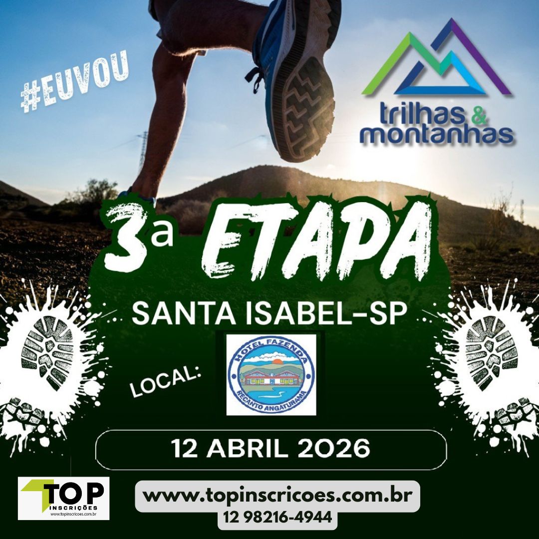 Circuito Trilhas & Montanhas SP 2026 – 3ª etapa SANTA ISABEL