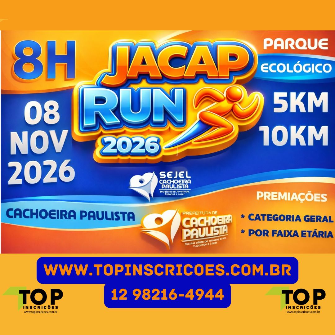 JACAP RUN 2026 – CACHOEIRA PAULISTA SP