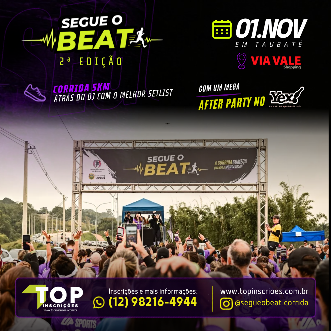 2a EDIÇÃO SEGUE O BEAT CORRIDA 2026- TAUBATÉ-SP
